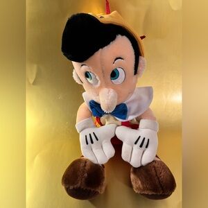 Vintage Disneyland Walt Disney World Pinocchio Plush Doll Stuffed Animal 11"